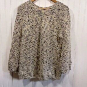 Lou & Grey crewneck multicolor eyelash sweater